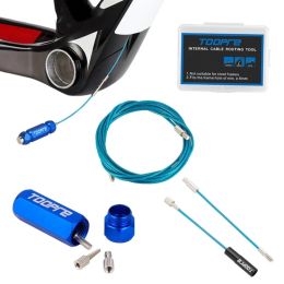Herramientas Kit de enrutamiento de cable interno, herramienta de enrutamiento de cable interno de bicicletas, herramienta de guía de alambre magnético interno hidráulico de bicicleta Instalación