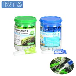 Outils Ista Colle instantanée Aquascaping Accessoires Plante aquatique Bois mort Mousse Corail Mer Pierre fraîche Aquarium Aquarium Eau Fishbowl