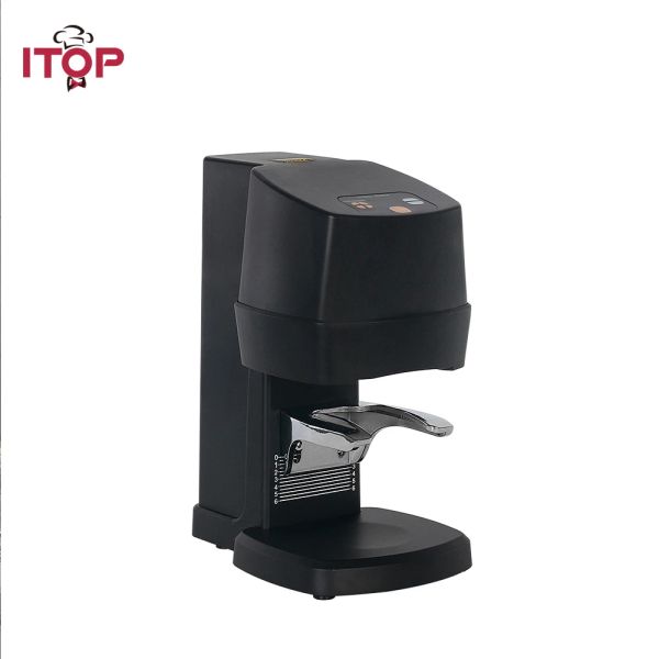 Outils ITOP Machine à café électrique 58MM, presse à plat automatique en poudre de haricots, réglage de la pression en acier inoxydable
