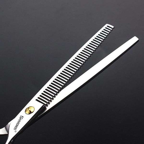 Outils japonais 440c acier 7/7, 5 pouces, ciseaux professionnels à dents en V, ciseaux de coiffure, ciseaux de coiffeur, ciseaux amincissants spéciaux