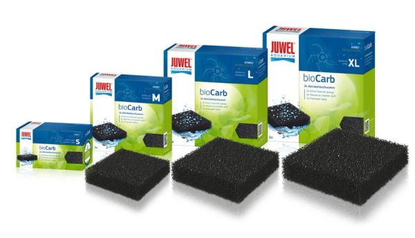 Outils Juwel bioCarb Carbon Sponge Filtre d'aquarium noir en coton.Coton filtrant biochimique Bioflow 3.0 6.0 8.0
