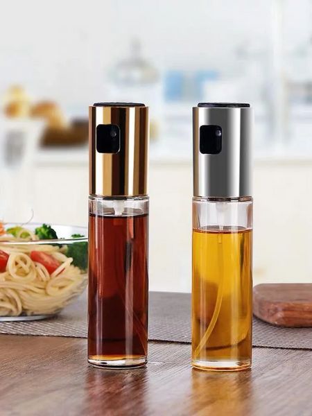 Outils cuisine acier inoxydable huile d'olive pulvérisateur bouteille pompe huiles peut étanche BBQ huiles pulvérisateur ustensiles de cuisine outils