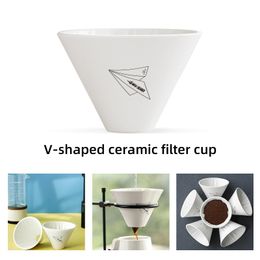 Gereedschap MHW3BOMBER Giet Over Koffie Druppelaar Keramische Drip Espresso Filter Herbruikbare Enkele Kop Koffiezetapparaat 12 Cup Thuis Barista Tool