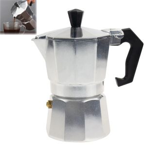 Outils Moka Pot Machine à café italienne expresso aluminium Geyser cafetière bouilloire Latte poêle classique café Barista accessoires