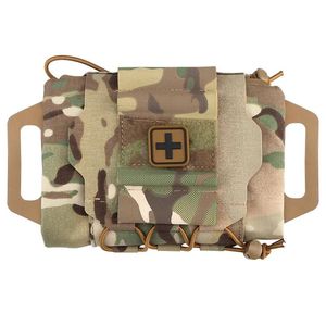 Tools Molle Ifak Pouch Tactical First Aid Pouch Two Piece System Medical kit Bag MultiPurpose EMT Pouch Outdoor Hiking Hunting Bag