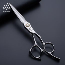 Outils Montevr 6 pouces Ciseaux de coiffure Vis de roulement à billes Professionnel Japon Ciseaux de cheveux Ciseaux de coiffure Salon Ciseaux de coupe lisse