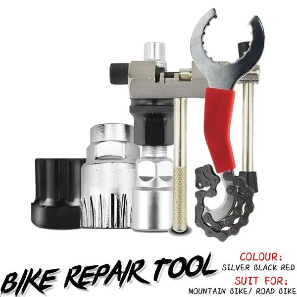 Outils Tools de vélo de montagne Kits d'outils Retaillage de chaîne / support de déménagement / Remover en roue libre / Rycoum-ouv
