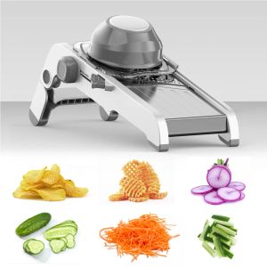 Herramientas Cortador de verduras multifuncional Trituradoras de pepino manuales Cortadora de frutas Zanahoria Patata Rallador Cebolla Picadora para herramienta de cocina