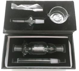 Herramientas Kit de recolector de néctar Puntas de recolector de néctar de vidrio con titanio y plato para dabber de uñas Junta sin cúpula 14 mm 18 mm