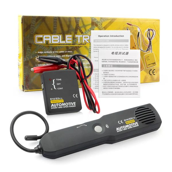 Herramientas Nuevo EM415Pro Automotive Cable Wire Tracker Short Open Finder 642V Circuito de automóviles Toner Detector de tono Terrestre Test de prueba Escáner