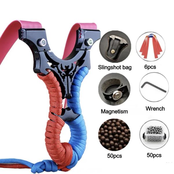 Outils de nouveaux tirs professionnels de haute qualité Slingshot High Power Hunting Bow Outdoor Game Shooting Game Tool