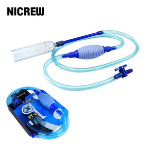 Gereedschap NICREW Aquarium Sifon Waterwisselaar Waterleiding Zand Grindreiniger Halfautomatische Zuigfilter voor Aquarium Aquarium Cleaner