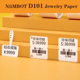 Gereedschap NiIMBOT D101 Label Machine Sieraden Label Papier Emerald Jade Glasses Sieradenwinkel Label Bar Code Prijskaartje Sticker met gat