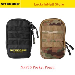 Gereedschappen Nitecore NPP30 Tactische zakzak Power Bank Bank Aartelefoonpakket Zwart Camo Molle Militaire EDC Mini Purse -portemonnee voor mannen Women