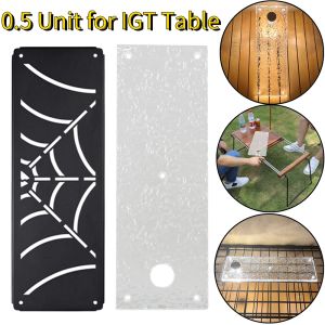 Tools Outdoor 0,5 unité IGT Table Board Portable Camping Acrylique/Table en Acier Inoxydable Combinaison Table de Pique-Nique Pliante pour la série IGT