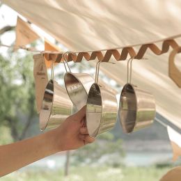 Outils de camping en plein air, corde suspendue, tente, auvent, rangement, corde à linge, lanière antidérapante, voyage, randonnée, accessoires de pêche