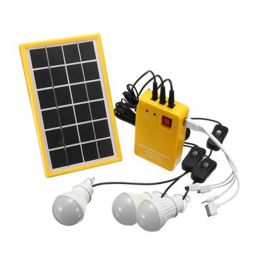 Outils Générateur électrique portatif extérieur de panneau solaire Kit de système d'alimentation d'ampoule de 3 LED Générateur électrique pour la pêche de randonnée de camping en plein air