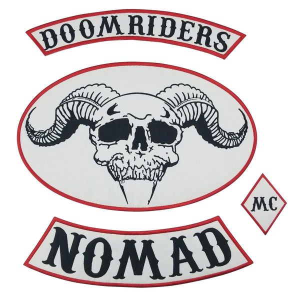 Herramientas OUTLAW DOOMRIDERS BIKER MC COLORS 1%er PARCHE VINTAGE CHALECO REAL ORIGINAL DEL CLUB DE MOTOCICLETAS