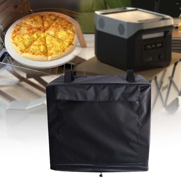 Tools Pizza Oven Cover Grill avec poches de rangement micro-ondes extérieures carrées