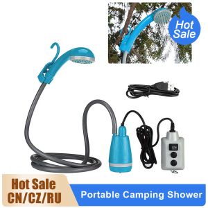 Outils portables de la douche de camping extérieur pompe de douche de camping