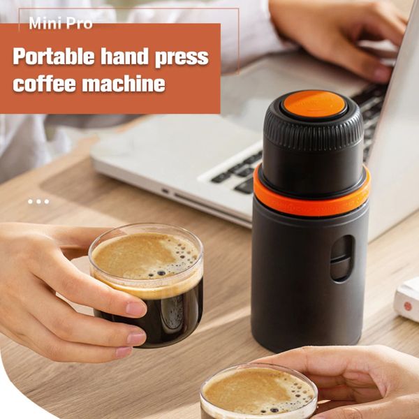 Machine à café expresso Portable, capsules Nespresso compatibles moulues, à commande manuelle, parfaite pour les voyages et le Camping