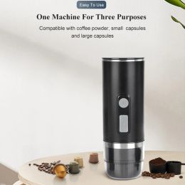 Herramientas Máquina de café expreso portátil para cafetera recargable Nespresso Cápsula grande y pequeña Café en polvo Fabricante universal