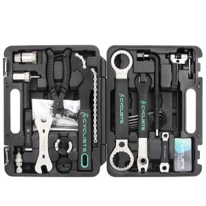 Tools Pro Bicycle Repair Tools Box 18 In 1 Cycling Multitool Chain Pedal BB Wrench Hex Key Bike Tools Kit Box Set Bike Repair Kit