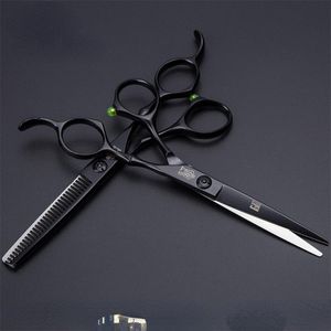 Outils professionnels 6 pouces ciseaux à cheveux amincissants barbier coupe cheveux ciseaux ciseaux outils ciseaux de coiffure