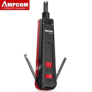 Outils outil Punch Down Tool, AMPCOM 110 Type Multifonction Network Cable Tool avec deux lames Téléphone Terminal Insertion Tools