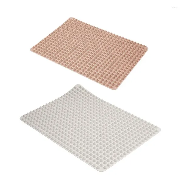 Outils Pyramide Baking Mat en silicone Cuisine de cuisson Microwave Isolation Pad