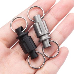 Outils Release rapide ouverte Keychain Key Ring Men Super Light Rotary Universal Joint Car Key Chain