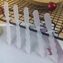 Herramientas palitos de helado reutilizables de silicona palos de paleta de la crema pastel de pastel de dulces palitos de color lollies de hielo niños moldes de bola de hielo
