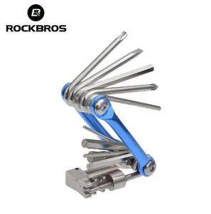 Tools Rockbros Mini Repair Pocket Pocket Tool 11 in 1 Bicycle Mountain Road Bike Tool Set Cycling Multi Repair Tools Kit Kit