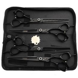 Outils Sharonds 7 pouces ciseaux de coiffure chunker professionnel japonais barbier amincissement ensemble ciseaux de coupe de cheveux ensemble salon de coiffure