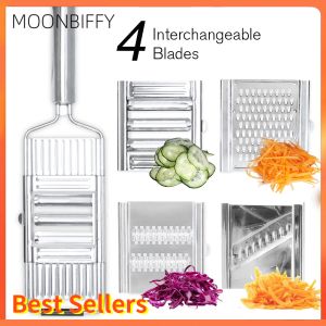 Outils Shredder Cutter en acier inoxydable portable manuel trancheuse de légumes râpe facile à nettoyer avec poignée multi-usage outil de cuisine à domicile