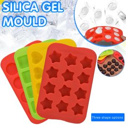 Gereedschap Silicone Ice Cube Trays, Foodgrade Herbruikbare ijsmaker, chocoladetaart Candy Stencil, Jelly Pudding Soap Mold, Kitchen Baking Tools