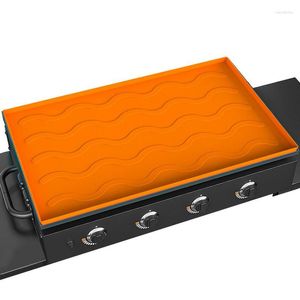 Couverture de tapis en Silicone pour outils, plaques noires, plaque de cuisson toutes saisons, protection de Surface Orange de haute qualité