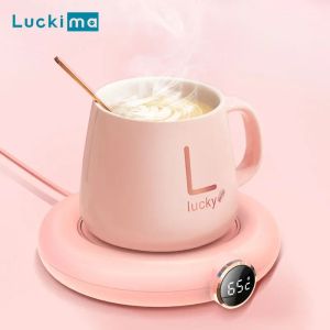 Gereedschap Slimme USB-koffiemokverwarmer voor thee Melk Water Cacao Verwarming Coaster Elektrische drankenverwarmer voor thuiskantoor Gebruik cadeau-idee
