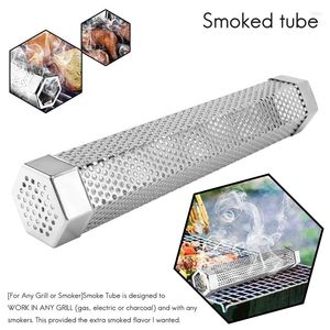 Outils Tube de fumée - 12 pouces pour gril à granulés 5 heures de fumeur gonflé tout ou