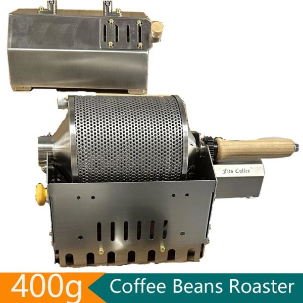 Herramientas Máquina para hornear granos de café de acero inoxidable, versión portátil, máquina para tostar café, máquina para hornear café asado al aire libre para el hogar