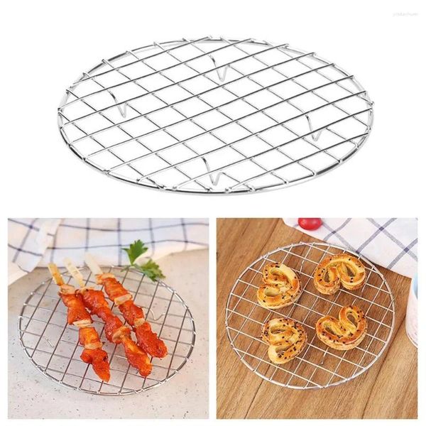 Outils ronds en acier inoxydable, vidange d'huile, refroidissement, grilles de cuisson à la vapeur, grille de cuisson, mailles de Barbecue, outil de Camping