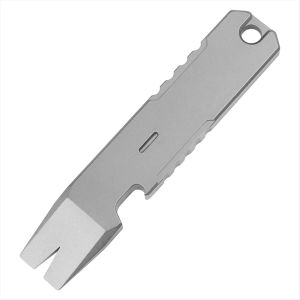 Tools Titanium Alloy EDC Pry Bar Multi Tool Mini Crowbar Multifunctioneel draagbare EDC -tool, flesopener, buitgereedschap