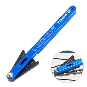 Gereedschap TOOPRE MTB Fietsketting Slijtage Indicator Gereedschap Chain Checker Aluminium Mountain Road Bike Chain Tools Fietsen Reparatie Tools 231101