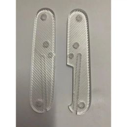 Outils Échelles de poignée acrylique transparente, 91 mm, couteaux de l'armée suisse Victorinox, 1 paire