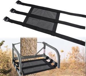 Outils siège de cadre d'arbre siège d'échelle en maille accessoires de siège de chasse en plein air remplacement réglable accessoires de siège fixe d'arbre détachable