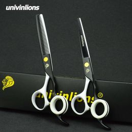 Outils univinlions 6 "ciseaux de cheveux de salon professionnel coiffeur ciseaux de coupe de cheveux ciseaux amincissants coiffeur coupe de cheveux tijeras ciseaux