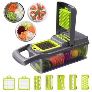 Outils mise à niveau coupe-légumes multifonction Gadgets de cuisine presse-ail lame en acier éplucheur de pommes de terre râpe à carottes accessoires de cuisine