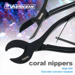 Outils Ciseaux à corail VASTOCEAN ciseaux en acier inoxydable SPS pince à corail à branche cassée outil de paysage de corail pour aquarium d'eau de mer