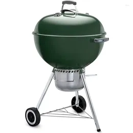 Outils Weber Original Kettle Premium Barbecue au charbon de bois 22 pouces Vert