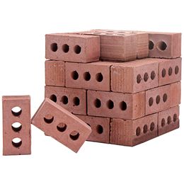 Gereedschap Workshop 24Pcs Mini Cement Sintel Bricks Bouw Je Eigen Muur Rode juguetes kinderen speelgoed geschenken 2023 230621